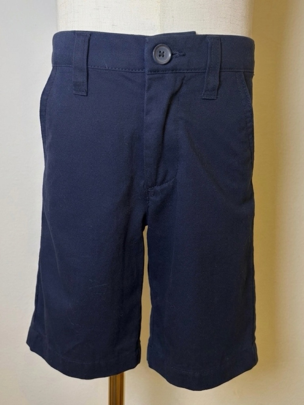 Cherokee Boys Navy Chino Shorts Size 6 Adjustable Waist